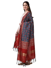 KAPAAHA Women's  Woven Silk Bandhani Patola Dupatta, Width 45 inch, Length 2.5 meter
