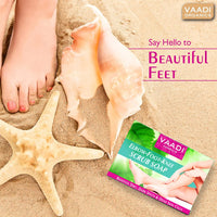 Vaadi Herbals Elbow Foot Knee Scrub Soap with Almond and Walnut Scrub, 75g (Pack of 4)