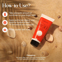 Uniqura 2% Niacinamide Sunscreen spf50 PA+++ | Vegan Sunscreen Gel for oily, combination skin, normal & Acne-Prone Skin | Broad spectrum sunscreen gel, No White Cast, Lightweight - 50g