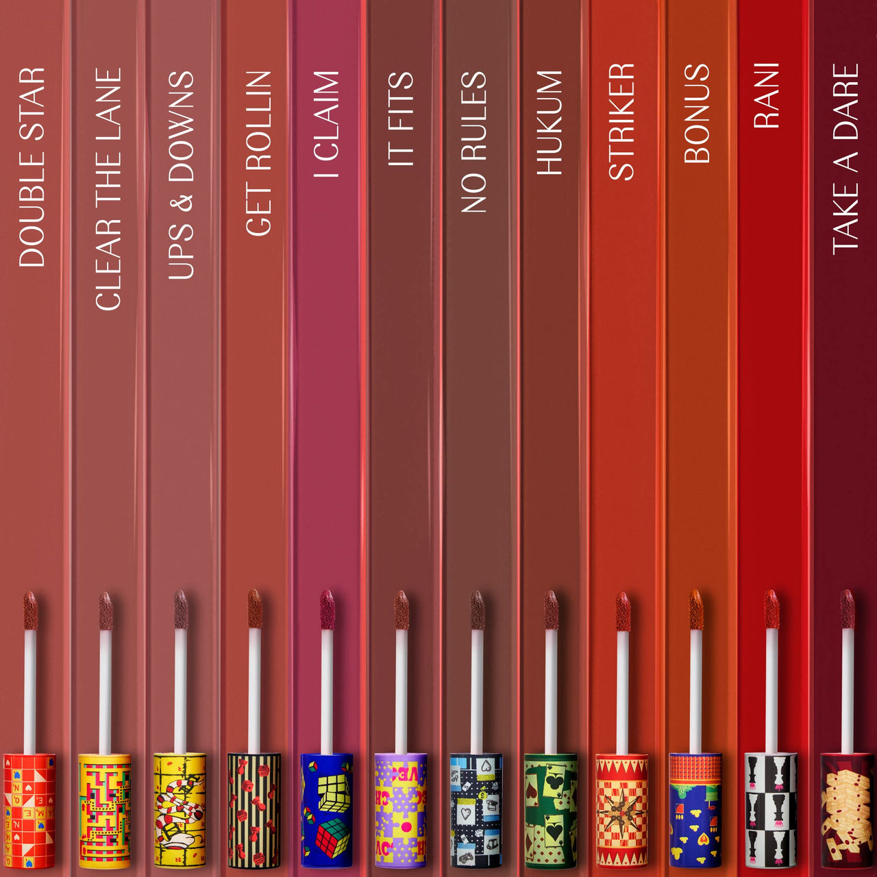 LoveChild Masaba Game On! - Ups & Downs - Mad Matte Liquid Lipstick, Rose Nude Velvet Smooth, Non-Sticky, Moisturised Lips, Lipsticks For All Skin Tones, 5Ml