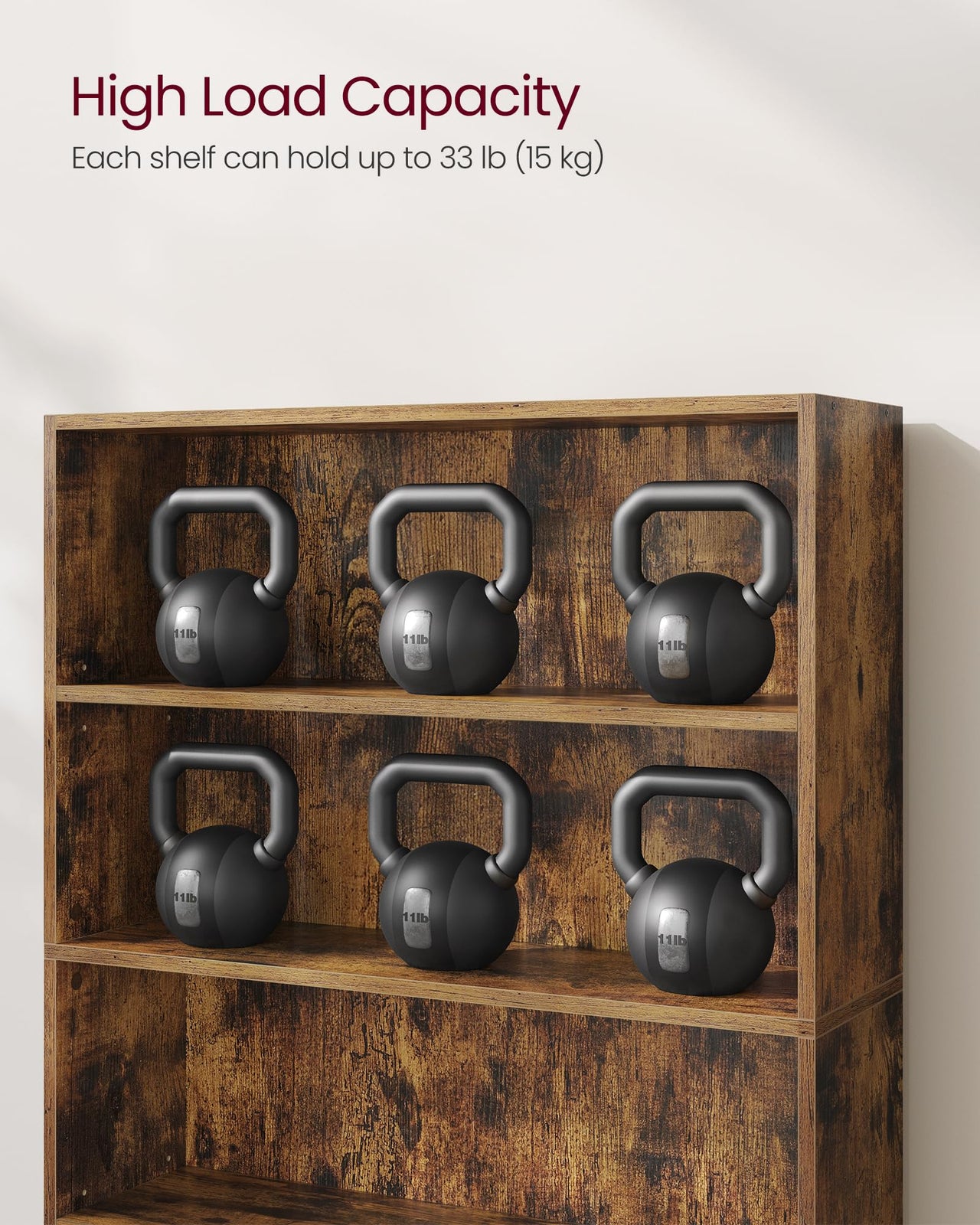 VASAGLE Bookshelf, 23.6 Inches Wide, 4-Tier Open Bookcase with Adjustable Storage Shelves, Floor Standing Unit, Cloud White ULBC164T14 1 Pack 4 Tiers (23.6"W x 42.4"H)