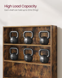 VASAGLE Bookshelf, 23.6 Inches Wide, 4-Tier Open Bookcase with Adjustable Storage Shelves, Floor Standing Unit, Cloud White ULBC164T14 1 Pack 4 Tiers (23.6