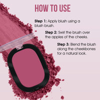 Beauty Berry Dream Matte Blush - 12 Flirty Nude, 7g | Lightweight, Silky-Smooth Texture, Ultra Matte Blusher Palette | Highly Pigmented & Blendable Shades, Blusher for Face Makeup