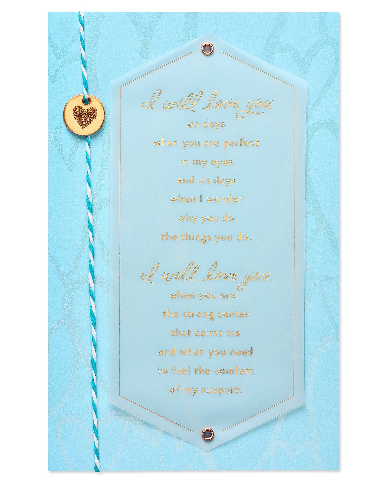 American Greetings Romantic Birthday Card (I Will Love You) I Will Love You