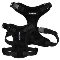Voyager Step-in Lock Pet Harness - All Weather Mesh, Adjustable Step in Harness for Cats and Dogs by Best Pet Supplies - Black, XL Harness (Black) XL (Chest: 23 - 28