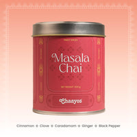 Chaayos Festival Gift Box| Masala tea & Adrak Elaichi chai for tea lovers | Tea Gift Hamper| Gift hamper for Friends & Family | Premium Gift Box 2 tins (100 gms each) of Masala Chai and Adrak Elaichi Chai | Diwali gift box set