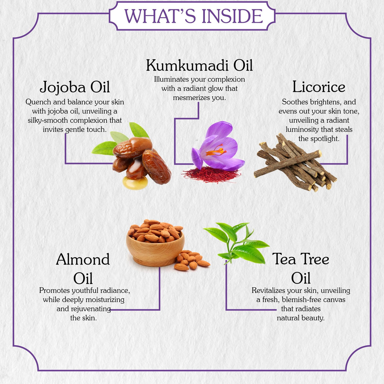 BAKE Kumkumadi Face Oil For Anti Aging, Glowing & Brightening Skin | For Pigmentation, Dark Circles | With Licorice, Saffron, Manjishtha | 30ml