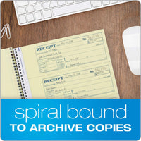 Adams Money and Rent Receipt Book, 2-Part Carbonless, 7-5/8