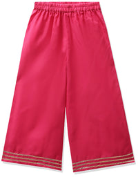 Bitiya By Bhama Girl's  Cotton Blend Kurta & Palazzo