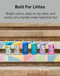 CamelBak Eddy+ Kids Water Bottle with Straw, Insulated Stainless Steel - Leak-Proof When Closed School of Sharks