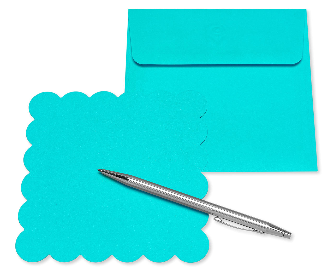 American Greetings Single Panel Blank Cards with Envelopes, Spring Shapes & Colors (100-Count)