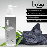 BAKE 5% Activated Charcoal Face Wash with Mint & Ashwagandha | Deep Pore Cleansing Face Cleanser | For Oily, Combination & Acne Prone Skin | 100ml