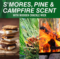 Coleman Scented Tin Citronella Candle - 3 Pack, S'Mores, Pine and Campfire Variety Pack 3 Pack - 6 oz tins
