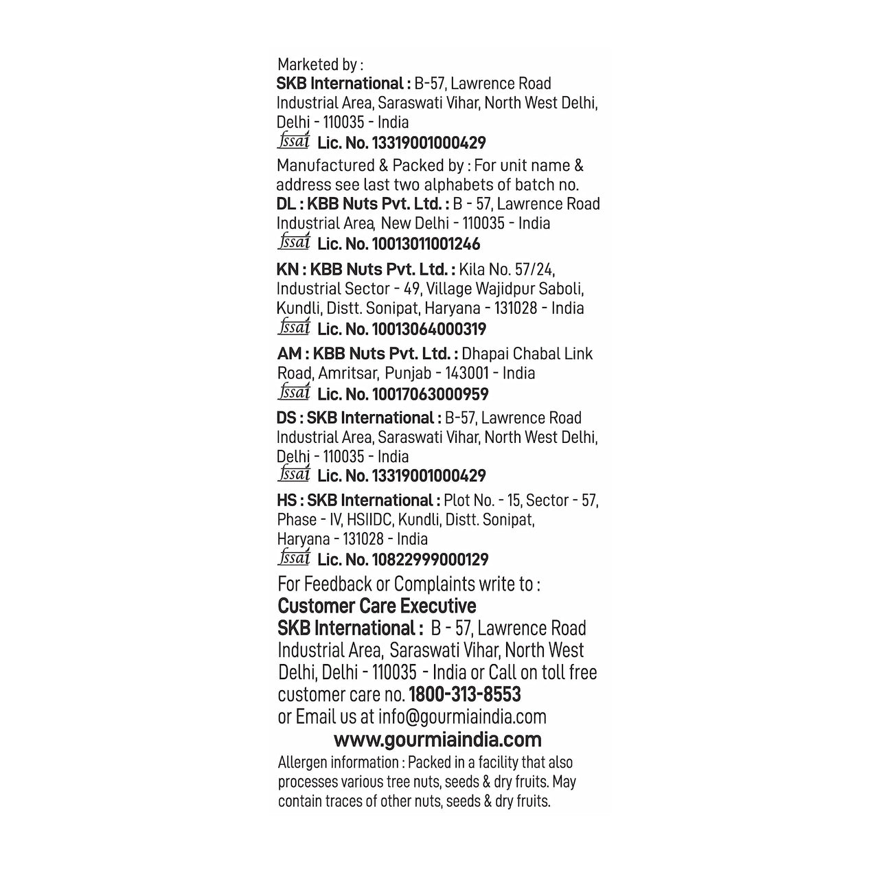 Gourmia Mixed Seeds 200g