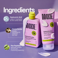 Moxie Beauty HydroRepair Wash Duo | Sulfate-Free Shampoo & Protein-Enriched Conditioner | Deep Hydration & Strengthening | Frizz Control & Damage Repair | 200 ml + 175ml