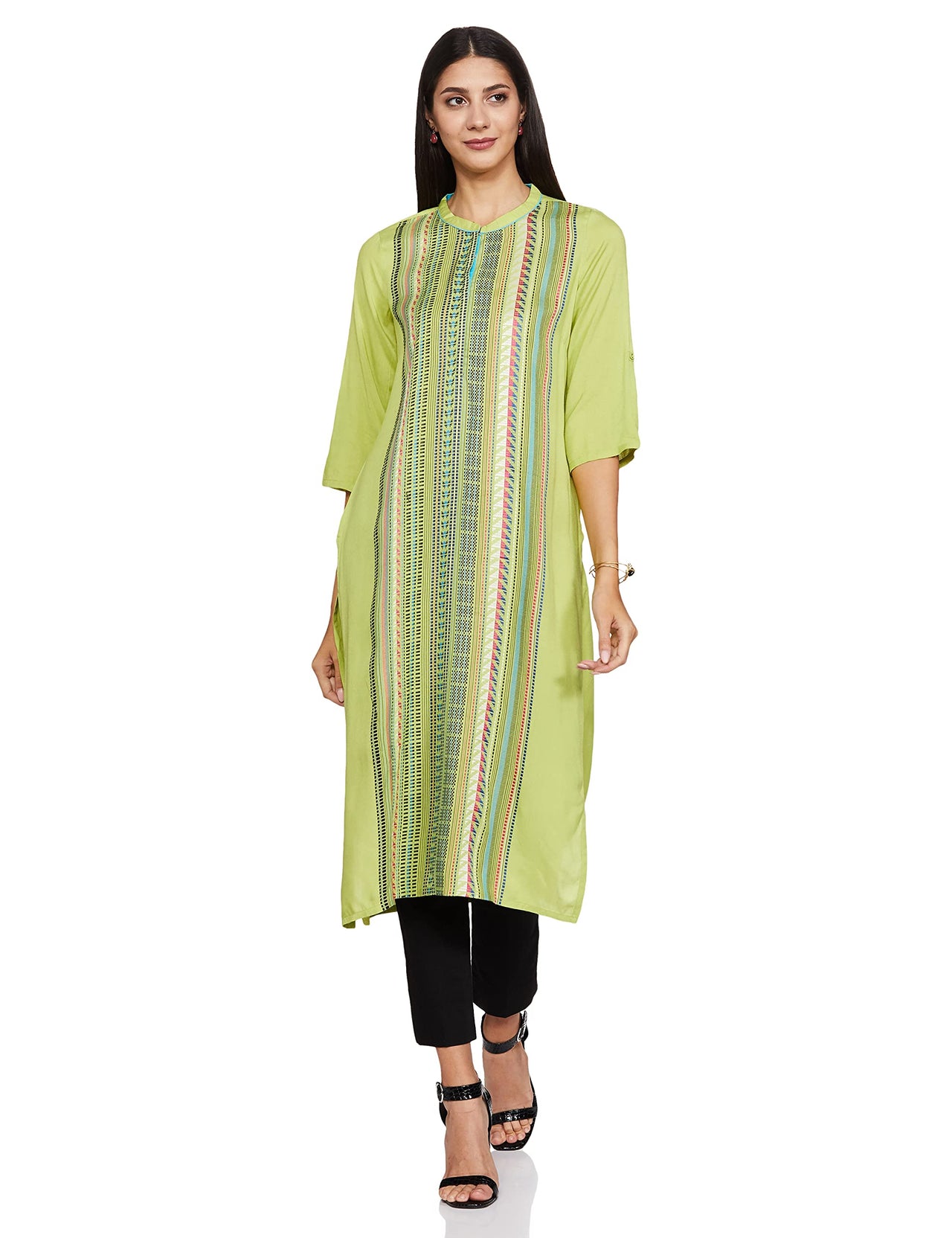 Aurelia Women's  Rayon Straight Kurta