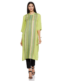 Aurelia Women's  Rayon Straight Kurta