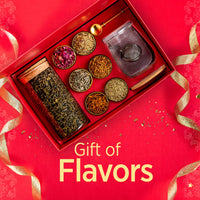 Chaayos Herbal Premium Gift Diwali Hampers | Contains Green Tea with Six natural Ingradients with Steel tea Infuser, Glass Mug & Golden Spoon for Tea & Coaster | Whole Leaf Green Tea Set | Green Tea Gift Box | Diwali Gift pack | Whole Leaf Green Tea Set |