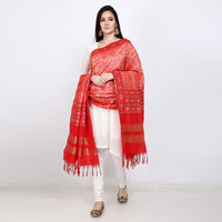 KAPAAHA Women's  Woven Design Silk Blend Dupatta Free Size