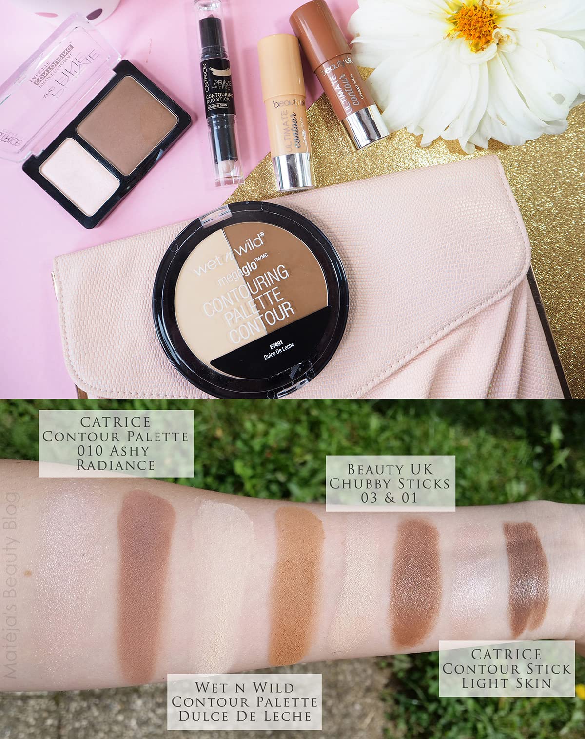 Wet n Wild Megaglo Contouring Palette (Contour), Dulce De Leche, Contouring Powder Face Kit | Flawlessly Sculpted Face Paraben & Cruelty-12.5g