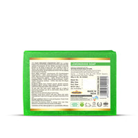 Khadi Organique Natural Herbal Lemongrass Soap Pack of 3 (100% Handmade & Organic Soap)