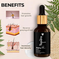 Yapidra Anti-Gray Hair & Beard Serum | Helps Reduce Graying | With Arcolys, Biotin | Lightweight, Non-Sticky & Fragrance-Free | Suitable for Men & Women | 30 ML