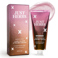 Just Herbs Lumi Glow Strobe Cream with Lotus & Sandalwood (Moonlit Gleam, 30 g)