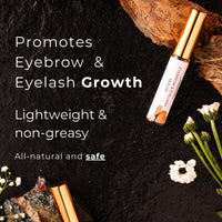 Noor Skincare Eyebrow & Eyelash Growth Serum/Oil - Organic, Brow & Lash Boosting Enhancer for Thick Eyebrows and Eyelashes - has Castor oil for Volume & comes with Applicators (30 ml)