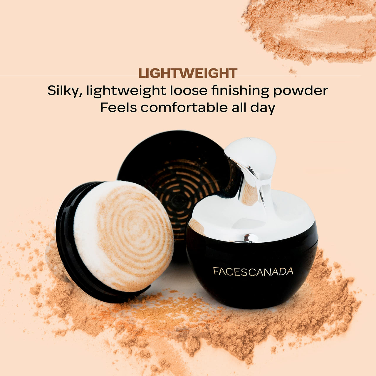 FACES CANADA Ultime Pro Mineral Loose Powder - Sand Beige 03, 7g| Light-Medium Coverage | Soft Luminous Glow | Flawless Makeup Setting Powder | Silky Matte Finish