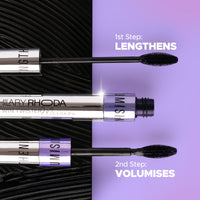 Hilary Rhoda Twin Twister Mascara | Volumises & Lengthens | Waterproof & Smudge-Proof Formula | Enhances Curl & Clump-Free | Highly Pigmented - 12ml