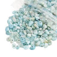 456 PCs Natural Chip Stone Beads, 5-8mm Irregular Multicolor Gemstones Loose Crystal Healing Aquamarine Rocks with Hole for Jewelry Making DIY Crafts