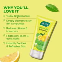 Joy Signature Facewash Combo with Brightening Lemon Face Wash 150ml & Spots & Tan Removing Papaya Face Wash 150ml (2 Items in the set)