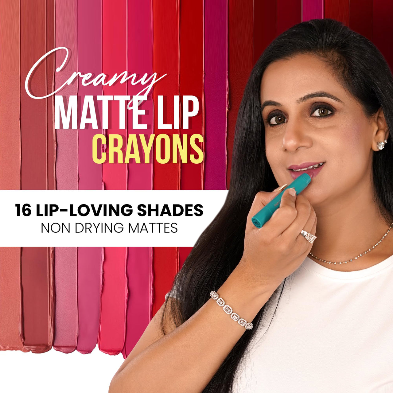 Parul Garg Beauty Creamy Matte Lip Crayon | Soft Matte & Hydrating Formula with Almond Oil & Vitamin E | Rich Pigment & Comfortable Wear | 100% Vegan (Queen 79)