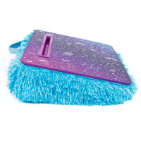 3C4G THREE CHEERS FOR GIRLS - Celestial Deluxe Fur Lap Desk - Portable Lap Pillow Desk for Kids with Media Slot - 12” x 16.9” Lap Desk for Laptop, Tablets, & Notebooks