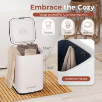 SereneLife Towel Warmers for Bathroom, 23L Luxury Heater, Blanket Warmer Bucket, LED Display, Up to 24 Hours Delay, 3 Heating Modes and Child Lock for Oversize Bathrobes PJ's  and More (Pink) Pink