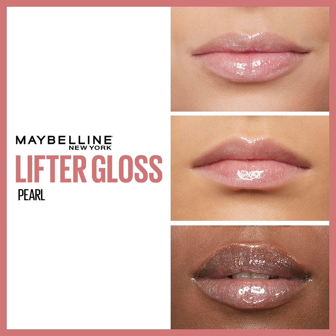 Maybelline New York Smooth And Non-sticky Lifter Gloss - Pearl | Tinted Lip Gloss With Hyaluronic Acid for Hydrated & Plump Lips | Non-Sticky application | Long-lasting Fuller & Lifted Look | 5.4ml