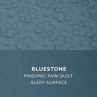 Furhaven Replacement Dog Bed Cover Pinsonic Quilted Paw L Shaped Chaise, Machine Washable - Bluestone, Medium Cover Only 30.0