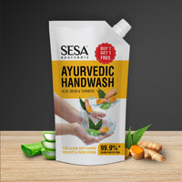 Sesa Ayurvedic Nature Fresh Hand Wash with Turmeric, Neem & Aloe Vera Handwash,1400ml