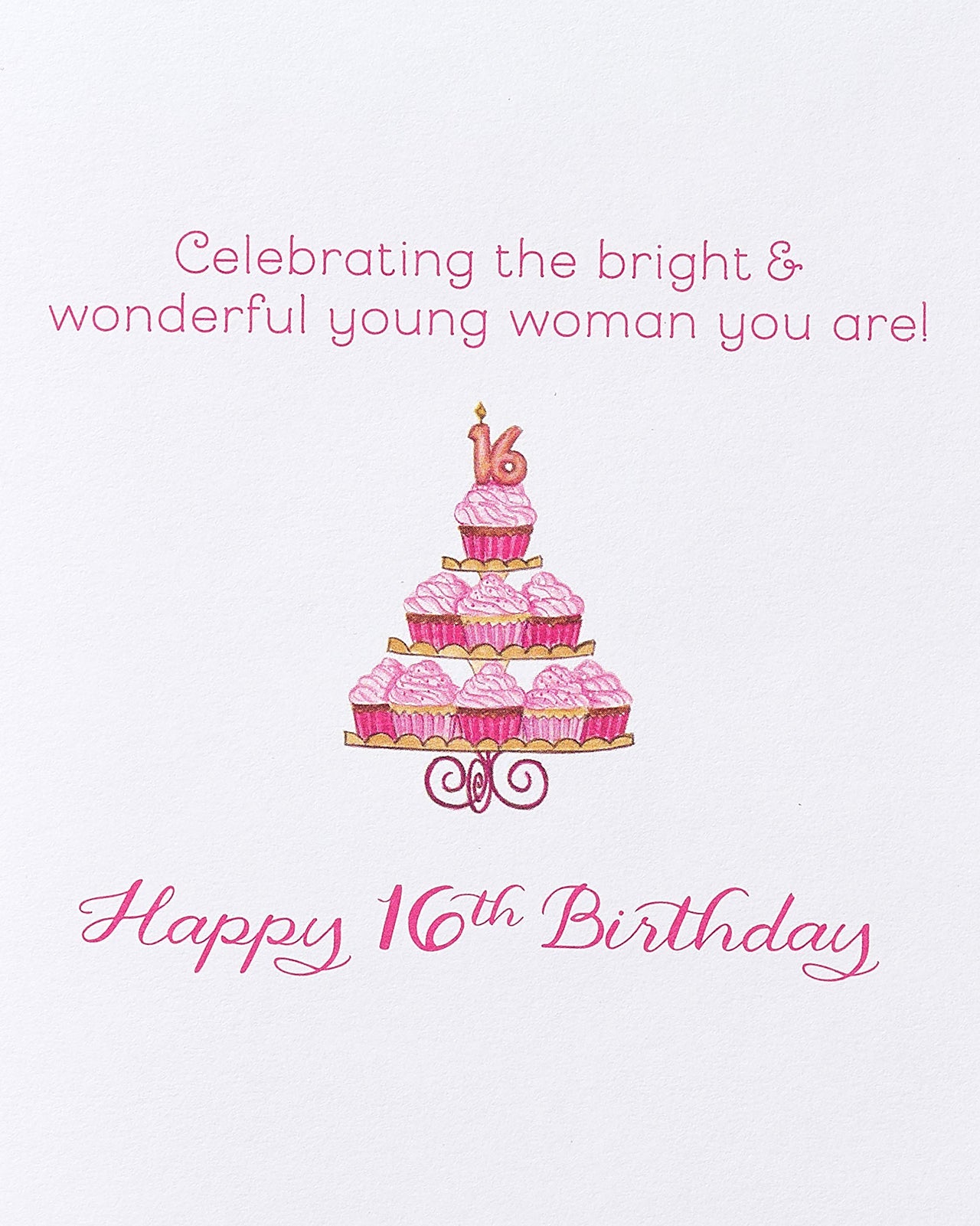 Papyrus 16th Birthday Card for Her - Designed by Bella Pilar (Bright & Wonderful Young Woman) Bright & Wonderful Young Woman