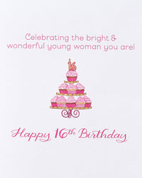 Papyrus 16th Birthday Card for Her - Designed by Bella Pilar (Bright & Wonderful Young Woman) Bright & Wonderful Young Woman