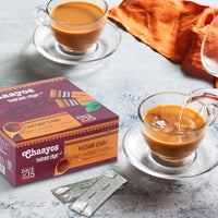 Chaayos Instant Tea Premix-Kesar-Regular Sugar (15 Sachets)|100% Natural Saffron|Kesar Chai|Masala Chai|Assam Tea|Desi Chai|Flavoured Tea|Premix Tea|Tea Mix Instant Sachets,390 Pounds - Assam, Powder