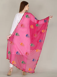 DIAMO Embroidered Chiffon Women's  Dupatta