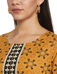 Jaipur Kurti Women's  Cotton Straight Kurta Green S