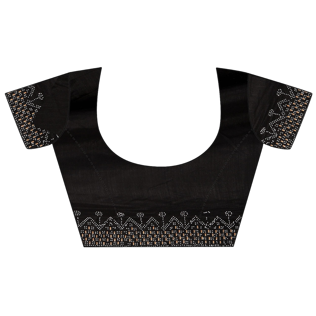 PUNYATHA CREATION Women's  & Girl's  Chanderi Chanderi Saree With Blouse Piece