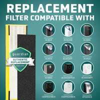 GermGuardian Filter B HEPA Pure Genuine Air Purifier Replacement Filter, Removes 99.97% of Pollutants for AC4825, AC4300, AC4900, AC4825DLX, AC4850, CDAP4500, AP2200, Black/Yellow, FLT4825