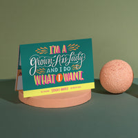 Em & Friends Grown-Ass Lady Sticky Note Packet, 6 Sticky Note Pads Set, 2.75 x 2.75-Inches and 40-Sheets Each Grown Lady