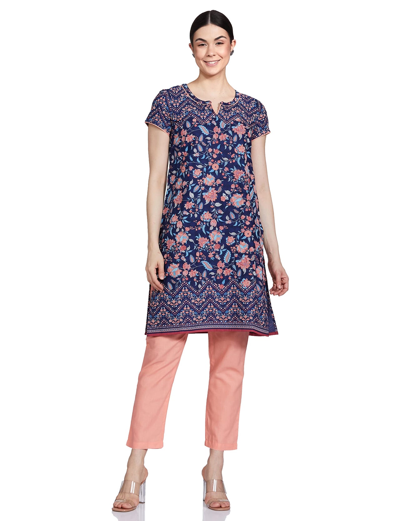Aurelia Women Cotton Blend Kurta & Palazzo
