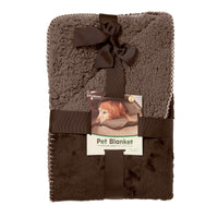 Furhaven Waterproof & Self-Warming Throw Blanket for Dogs & Indoor Cats, Washable & Reflects Body Heat - Terry & Sherpa Dog Blanket - Espresso, Small Blanket - Terry & Sherpa (Espresso) 30.0
