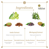 KHADI NATURAL Ayurvedic Amla and Bhringraj Hair Cleanser(Shampoo), SLS and Paraben Free, 210ml & KHADI NATURAL Protein Hair Cream, 100g