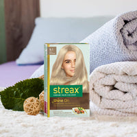 Streax Cream Hair Color for Unisex, 120ml - 9.1 Rich Platinum (Pack of 4)
